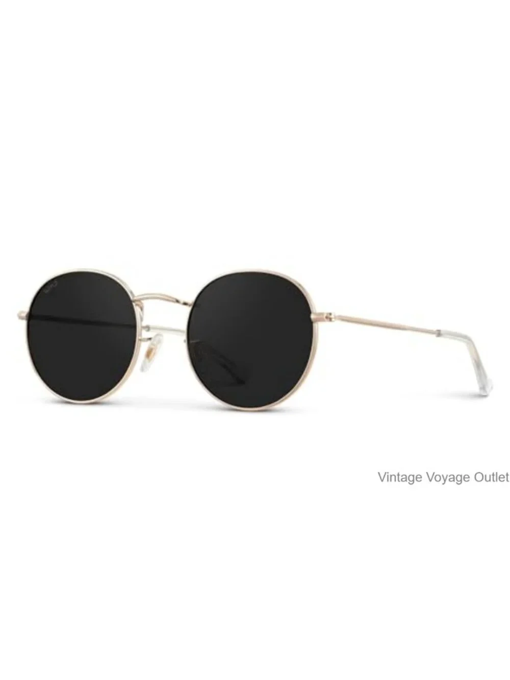 WearMe Pro Polarized Sunglasses Retro Round Frame Stainless Steel UV400